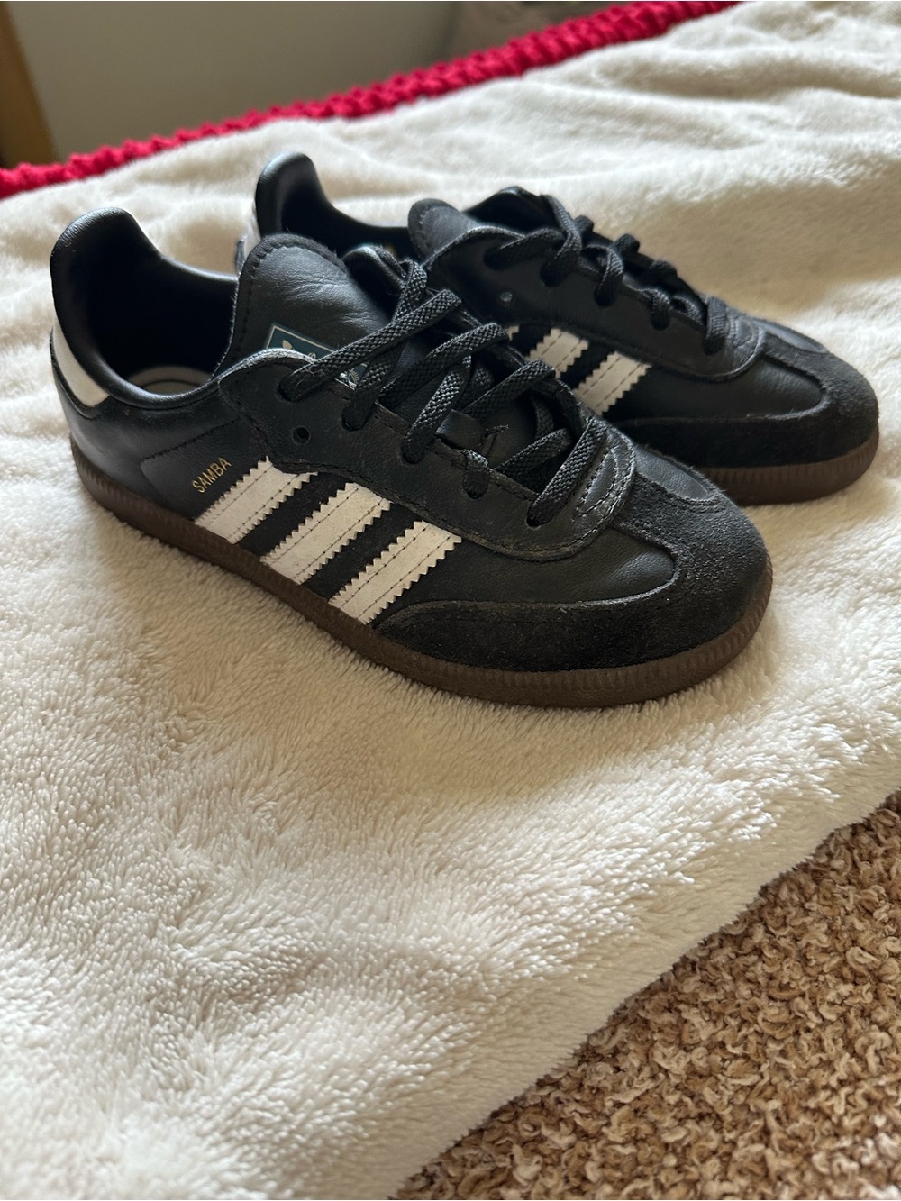 adidas Black Sneakers with White Stripes